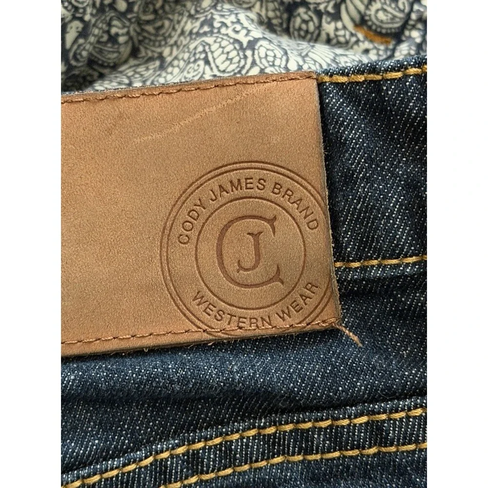 Cody James Duke Jeans Mens 30x34 Fits 32x32.5 Relaxed Bootcut Cowboy Denim Pants